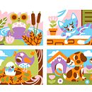 sabbiarelli. Design de brinquedos, Ilustração vetorial e Ilustração infantil projeto de Federica Gagliardo - 27.05.2022