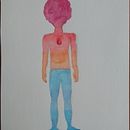 O Interior de um Homem. Watercolor Painting project by anaedith130 - 05.28.2022