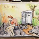 Mein Kursprojekt: Aquarellsketching: Drück deine Ideen aus . Traditional illustration, Sketching, Creativit, Drawing, Watercolor Painting, and Sketchbook project by amorbacky - 05.28.2022