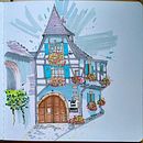 My project for course: Expressive Architectural Sketching with Colored Markers . % Marion Wever tarafından hazırlanan Eskiz çizimi, Çizim, Mimari İllüstras, on, Eskiz defteri, Mürekkep İllüstras, Ve onu projesi - 05.30.2022