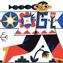 Google Doodle to celebrate Ukrainian Embroidery Shirt Day. Traditional illustration project by Tania Yakunova - 05.30.2022
