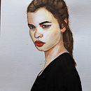 Mein Kursprojekt: Aquarellporträt mit fotografischem Vorbild. Un projet de Illustration traditionnelle, Aquarelle , et Dessin de portrait de Nancy - 30.05.2022