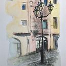 My project for course: Architectural Sketching with Watercolor and Ink - Sanremo. Esboçado, Desenho, Pintura em aquarela, Ilustração arquitetônica, Sketchbook e Ilustração com tinta projeto de Andrea Caruso - 25.05.2022