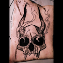 Hell Skull . Desenho de tatuagens projeto de João Brandão - 24.05.2022
