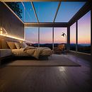 Loft blue hour. Un progetto di 3D, Architettura, Modellazione 3D e Illustrazione architettonica di Gabriel Nanfuñay - 31.05.2022