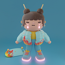 Cake pop. Een project van 3D y Ontwerp van personages van Roman Valeev - 30.05.2022