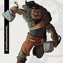 The Nordic Dwarf | Character Illustration Ein Projekt aus dem Bereich Traditionelle Illustration, Design und Design von Figuren von Matheus Manente - 15.11.2021