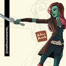 Gamora | Character Illustration Ein Projekt aus dem Bereich Design, Traditionelle Illustration und Design von Figuren von Matheus Manente - 02.11.2021