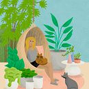 My project «Ève in Australia» for course: Colorful Digital Illustration in Procreate. Projekt z dziedziny Trad, c, jna ilustracja,  R, sunek, Ilustracja c, frowa, R, sunek c i frow użytkownika France Mars - 01.06.2022