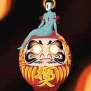 Daruma. Traditional illustration project by Marjorie Pino García - 03.06.2021