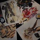 Animalario Fantástico :D  . Ilustração tradicional, Artes plásticas, Pintura em aquarela e Ilustração naturalista projeto de Aldo Ríos Mendoza - 01.06.2022