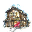 My project for course: Expressive Architectural Sketching with Colored Markers. Un proyecto de Bocetado, Dibujo, Ilustración arquitectónica, Sketchbook e Ilustración con tinta de chamkei Peter Li - 01.06.2022