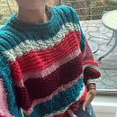 Saquito oversize!  Ein Projekt aus dem Bereich Erweiterungsentwicklung, Modedesign, Weben und Stricken von Sara Escudero - 27.05.2022