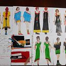 Coleção cápsula "Mulheres Coloridas" - Projeto do curso Introdução ao Design de Moda. Design, Desenho com lápis de cor, e Desenho de moda projeto de Giovana Petrocele - 02.06.2022