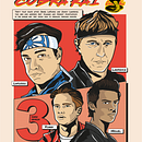 Ilustração vetorial de filmes: Cobra Kai. Un proyecto de Ilustración vectorial, Diseño de carteles e Ilustración digital de dsedrezart - 02.06.2022