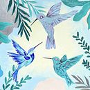 Familia Colibríes. Un progetto di Pittura e Belle arti di Daniela Chirino Santis - 05.03.2021