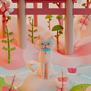 Gato. Un proyecto de Ilustración tradicional, 3D, Ilustración digital y Modelado 3D de Kenneth Kessler - 05.06.2022