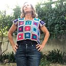 My project for course: Granny Square Crochet: Make Your Own Sweater. Projekt z dziedziny Projektowanie mod,  Tkactwo, DIY, Sz, dełkowanie, Wzornictwo tekst i liów użytkownika Rachel Handelman - 05.06.2022