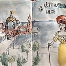 My project for course: Artistic Watercolor Sketching: Dare to Express Your Ideas. Ilustração tradicional, Esboçado, Criatividade, Desenho, Pintura em aquarela, e Sketchbook projeto de Wendy Gerber - 05.06.2022