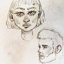 Mi proyecto del curso: Sketchbook de retrato: explora el rostro humano. Un proyecto de Bocetado, Dibujo, Dibujo de Retrato, Dibujo artístico y Sketchbook de maidemarco - 06.06.2022