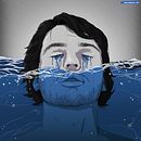 Mar de lágrimas. Een project van Traditionele illustratie y Digitale illustratie van Adrian Gonzalez - 06.06.2022