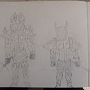 Mi proyecto del curso: Fábrica de personajes ilustrados, Los 2 Guerreros Oscuros . % Ruddy Garcia Heredia tarafından hazırlanan Geleneksel illüstras, on, Karakter Tasarımı, Dijital İllüstras, on, Çocuk İllüstras, onu, Ve Anlatı projesi - 06.07.2022