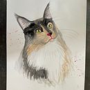 Mein Kursprojekt: Ausdrucksstarke Tierporträts in Aquarell. Traditional illustration, Watercolor Painting, Realistic Drawing, and Naturalistic Illustration project by nadinekarker - 06.07.2022