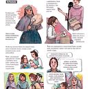 Strucné dejiny feminiz v Cile - Kápital magazine. Un projet de B, e dessinée et Illustration éditoriale de Francisca Cárcamo Rojas - 01.06.2021