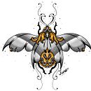 Mon projet du cours : Conception de tatouage aux effets dorés sur Procreate . Ilustração tradicional, Ilustração digital, e Desenho de tatuagens projeto de Sofia Lopez - 08.06.2022