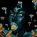 chica de ébano . Een project van Traditionele illustratie, Ontwerp van personages,  Beeldende kunst y  Creativiteit van Jonathan Costa - 08.06.2022