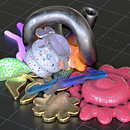 Un Jardín, Mi proyecto de: Diseño y animación 3D de objetos divertidos. Een project van 3D, 3D-animatie,  3D-modellering y  3D-ontwerp van Andrés Benalcázar - 13.06.2022