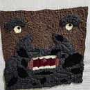 Mi proyecto del curso: Bordado XL con aguja mágica . Broderie, Decorațiuni, Ac de perforare și Design textil de Dahiana García - 06.09.2022