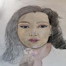 Il mio progetto del corso: Ritratto illustrato ad acquerello. Un projet de Illustration traditionnelle, Beaux Arts, Peinture, Dessin, Aquarelle, Dessin de portrait , et Dessin artistique de Alessia Amoroso - 09.06.2022