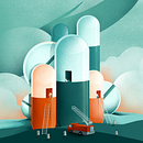 Hope in Crisis - The opioids epidemic, W&M University. Traditional illustration project by Chiara Vercesi - 11.30.2020