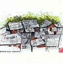 Mein Kursprojekt: Expressive Architekturskizzen mit Markern - Roma Siedlung in Zemun. Sketching, Drawing, Architectural Illustration, Sketchbook & Ink Illustration project by Hanspeter Stünzi - 06.10.2022