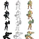Mi proyecto del curso: Introducción al diseño de personajes para animación y videojuegos . % Sergio Emmanuel Ramirez tarafından hazırlanan Geleneksel illüstras, on, Animas, on, Karakter Tasarımı, Video O, unları, O, Ve un Tasarımı projesi - 06.11.2022