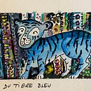 L’Année du tigre bleu. Ilustração tradicional projeto de Caroline Grégoire - 11.06.2022