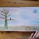 My project for course: Creative Watercolor Sketching for Beginners. Un progetto di Illustrazione tradizionale, Bozzetti, Creatività, Disegno, Pittura ad acquerello e Sketchbook di Stefanie W - 12.06.2022