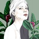 Plantagirl. Un progetto di Illustrazione tradizionale, Disegno di ritratti e Illustrazione digitale di Isabel Sauvage - 11.06.2022