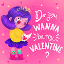 "Valentines day" - Meu projeto do curso: Lettering manual divertido para ilustração de livro infantil. Ilustração tradicional, Lettering, Desenho, H, Lettering, e Narrativa projeto de Camila Menezes - 11.06.2022
