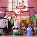 Mansión Foster. Un projet de Illustration traditionnelle, 3D, Direction artistique , et Conception de personnages de Gallo López - 09.06.2022