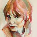 My project for course: Artistic Portrait with Watercolors. Fine Arts, Painting, Watercolor Painting, and Portrait Drawing project by alotteson - 06.13.2022