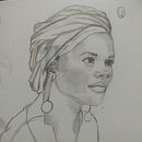 My project for course: Portrait Sketchbooking: Explore the Human Face. Esboçado, Desenho, Desenho de retrato, Desenho artístico, e Sketchbook projeto de khutcherson6691 - 13.06.2022