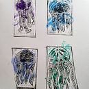 Meduses. Un projet de Création d'accessoires, Artisanat, Beaux Arts, Estampe , et Créativité avec les enfants de Xènia Segués Belmar - 11.06.2022