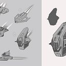 My project for course: Design and Modeling of a 3D Sci-Fi Ship. Un projet de 3D, Modélisation 3D , et Conception 3D de martin_fourny - 14.06.2022