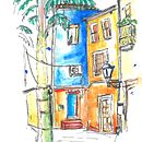 Barrio de pescadores de Denia. Een project van  Schetsen,  Tekening,  Architecturale illustratie, Sketchbook y  Illustratie met inkt van Lourdes Barroso - 14.06.2022