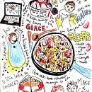 Mon projet du cours : Journal intime illustré : pratiquez au quotidien la pleine conscience. Een project van  Beeldende kunst,  Schetsen,  Creativiteit,  Tekening y Sketchbook van Cécile Mussier - 15.06.2022