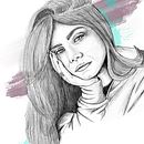 Mi proyecto del curso: Retrato moderno con Procreate: estiliza a tu protagonista. Projekt z dziedziny Trad, c, jna ilustracja, Ilustracja c, frowa, R, sunek c i frow użytkownika mc2-ions - 15.06.2022