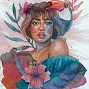 Mi proyecto del curso: Retrato ilustrado en acuarela. Een project van Traditionele illustratie,  Beeldende kunst, Schilderij,  Tekening, Aquarelschilderen,  Portrettekening y  Artistieke tekening van iga_lam - 17.06.2022