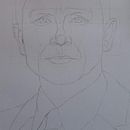 Meu projeto do curso: Retrato realista com lápis grafite - Daniel Craig (007). Traditional illustration, Fine Arts, Sketching, Pencil Drawing, Drawing, Portrait Drawing, Realistic Drawing, Artistic Drawing, and Figure Drawing project by Rafaela Vara - 06.18.2022